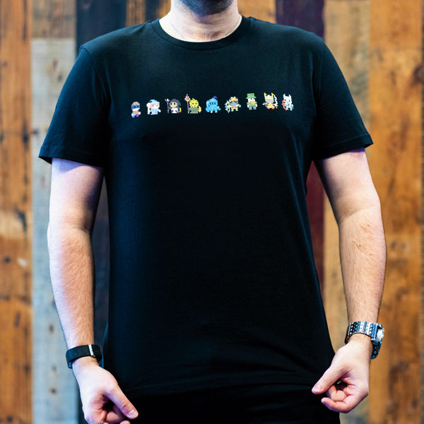 Pixel Character Tee - Black