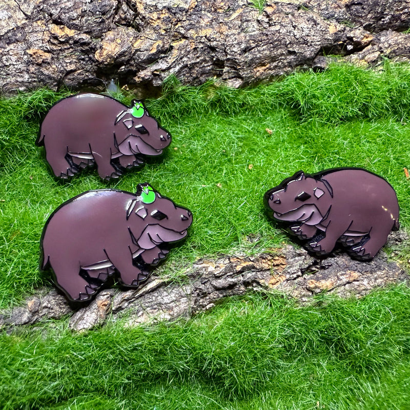 Baby Pigmy Hippo (Apple) Keyring