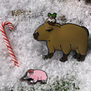 Baby Santa Mole-Rat Pin (Limited Edition)