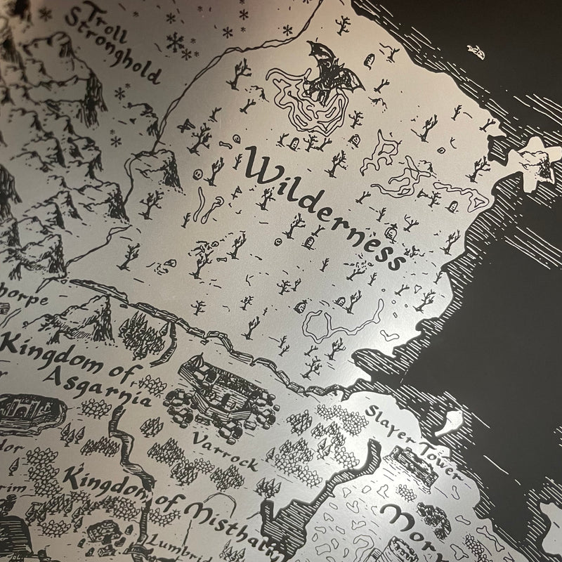 Silver OSRS Map of Gielinor