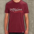 Old School Distressed Logo Tee (Red)