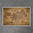 Map Of Gielinor Fine Art Print