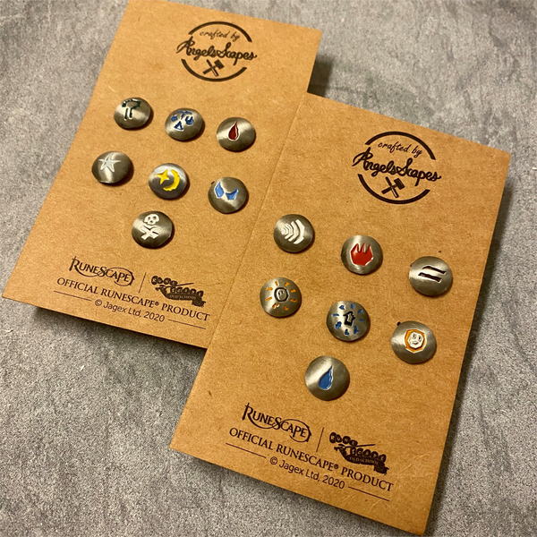 Mini Rune Pin Set 1 & 2 Bundle