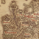 Map Of Gielinor Fine Art Print