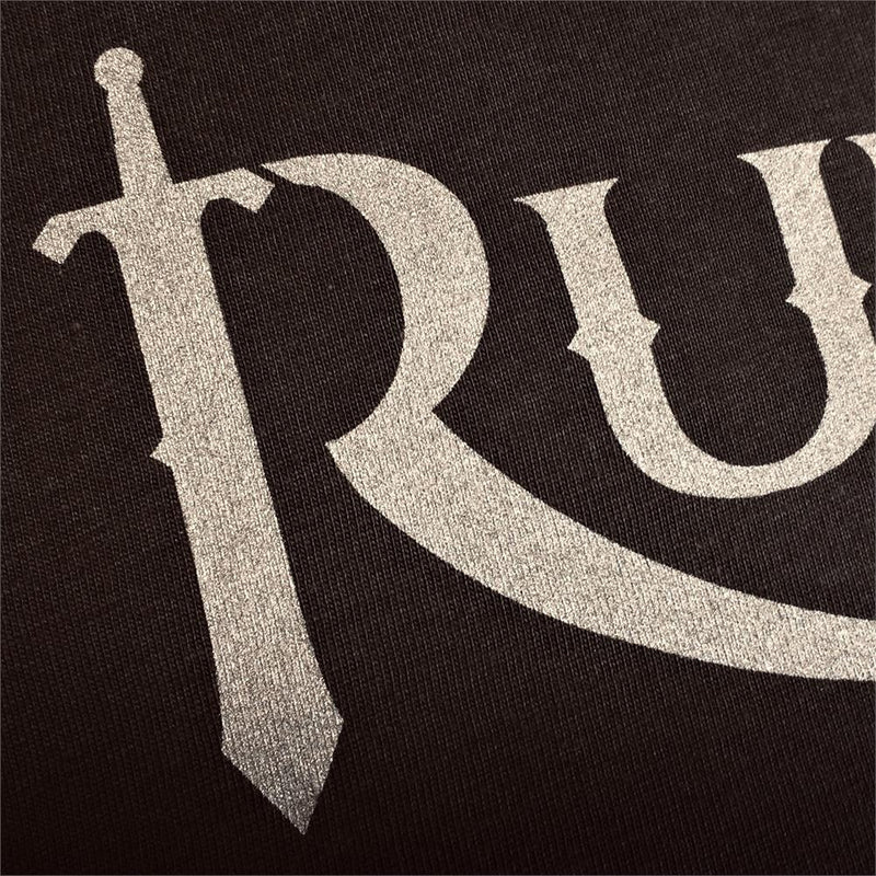 Silver RuneScape Logo Black Tee